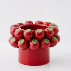 Online GigiandTom Strawberry Bouquet Ceramic Vase