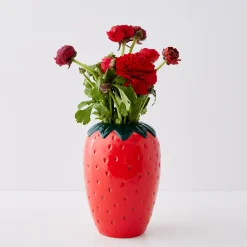 Best Sale GigiandTom Strawberry Glazed Ceramic Vase