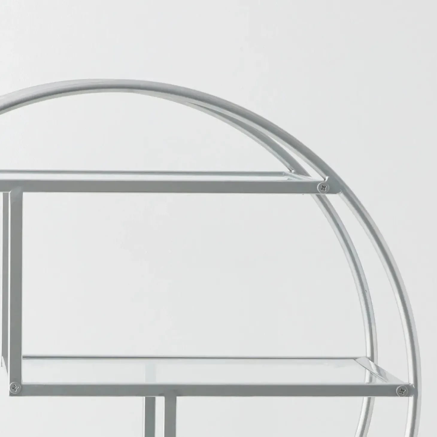 Fashion GigiandTom Vintage Style Bar Cart Silver