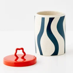 Online GigiandTom Whorl Kitchen Ceramic Canister Tall