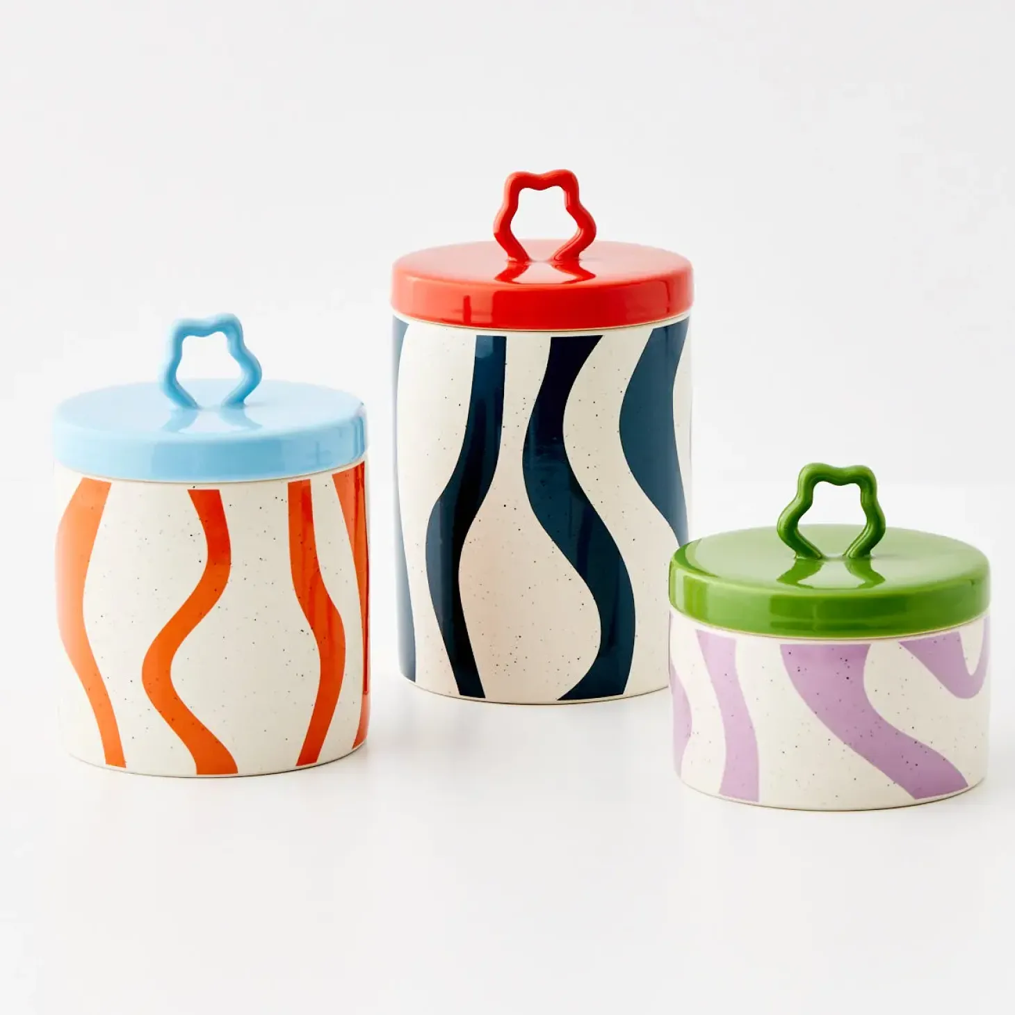 New GigiandTom Whorl Kitchen Ceramic Canister Medium